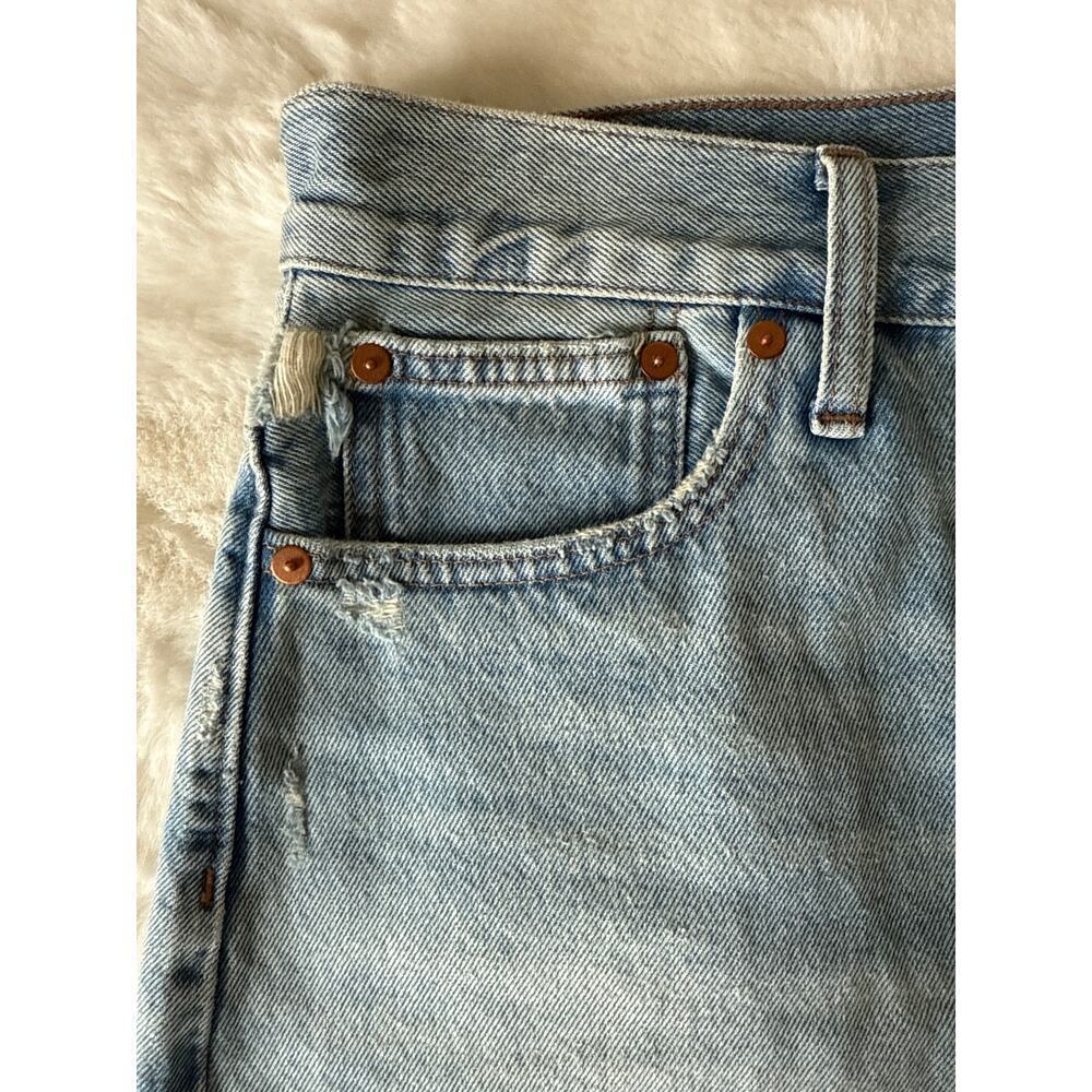 Madewell Women’s Relaxed Denim High Rise Cutoff Shorts Raw Edge Size 26 EUC - Picture 6 of 13